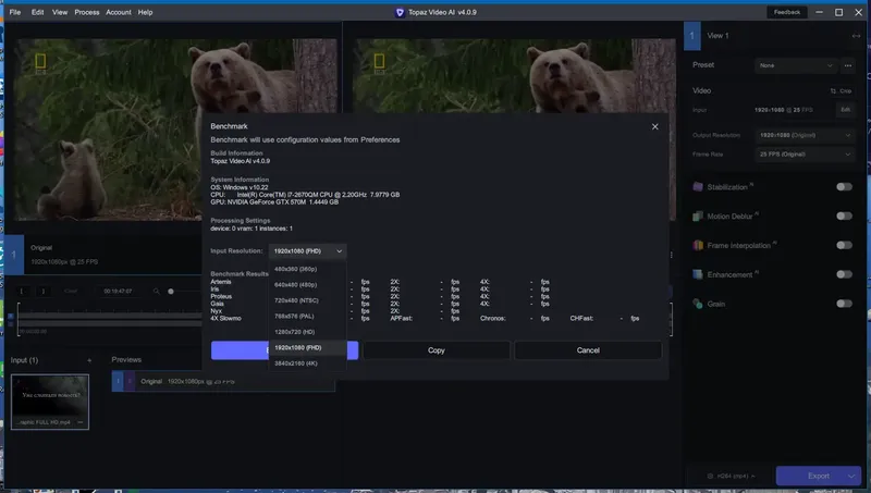 Установка Topaz Video AI 4.0.9 (x64) Portable by 7997 [En]