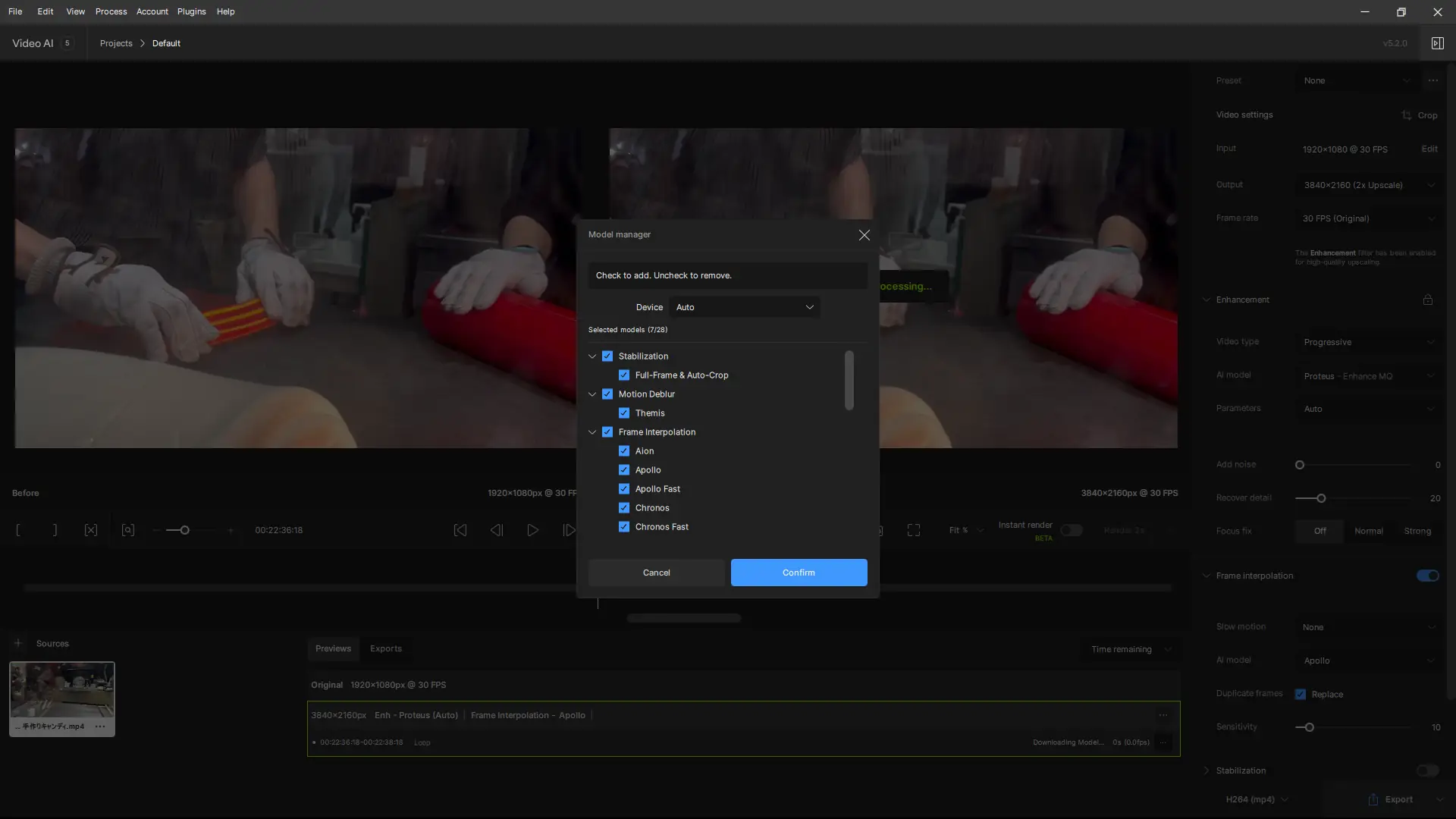 Установка Topaz Video AI 5.2.0 (x64) RePack by KpoJIuK (09.07.2024) [En]