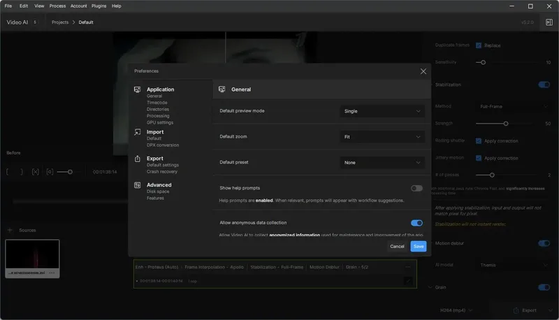 Установка Topaz Video AI 5.2.0 (x64) RePack (& Portable) by elchupacabra [En]