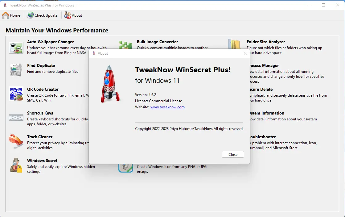 Установка TweakNow WinSecret Plus! 4.6.2 RePack (& Portable) by elchupacabra [En]