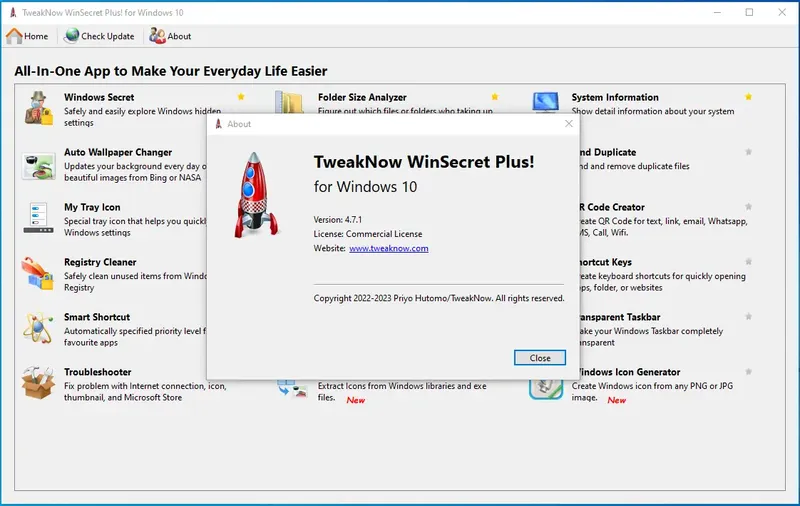 Установка TweakNow WinSecret Plus! 4.7.1 RePack (& Portable) by elchupacabra [En]