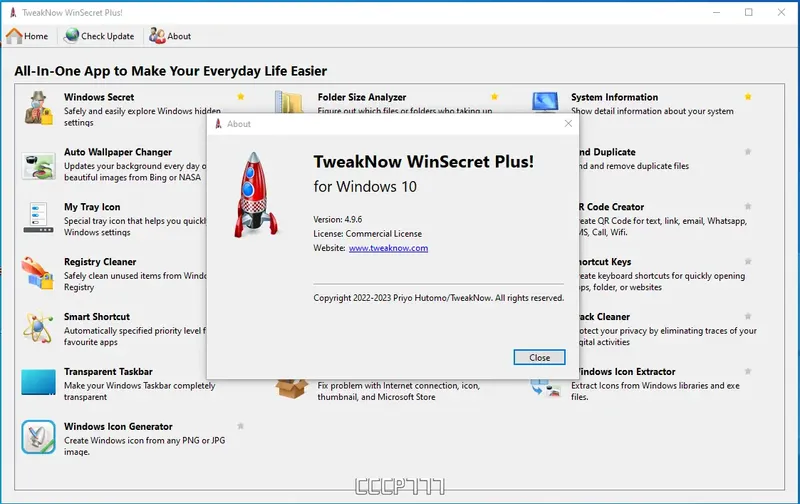 Установка TweakNow WinSecret Plus! 4.9.6 RePack (& Portable) by elchupacabra [En]