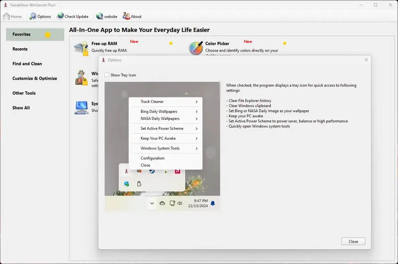 Установка TweakNow WinSecret Plus! 6.1.1 RePack (& Portable) by elchupacabra [En]
