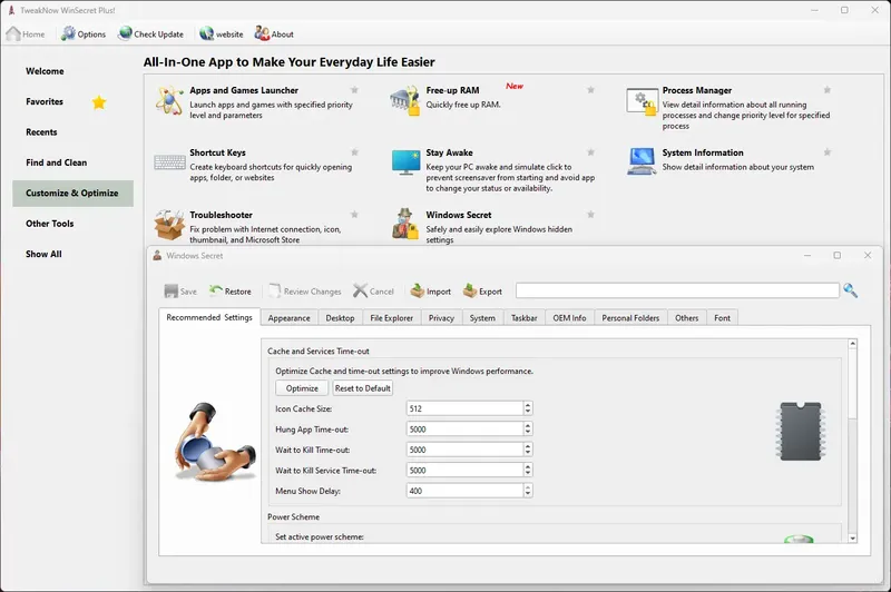 Установка TweakNow WinSecret Plus! 6.1.6 RePack (& Portable) by elchupacabra [En]
