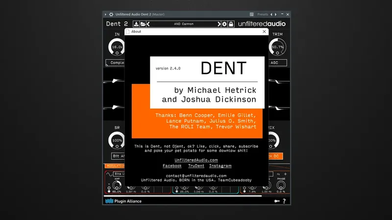Установка Unfiltered Audio - Dent 2 2.4.0 VST, VST 3, AAX (x64) RePack by TeamCubeadooby [En]