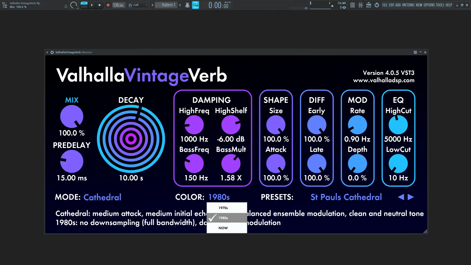Установка Valhalla DSP - Valhalla VintageVerb 4.0.5 VST, VST3, AAX (x64) [En]
