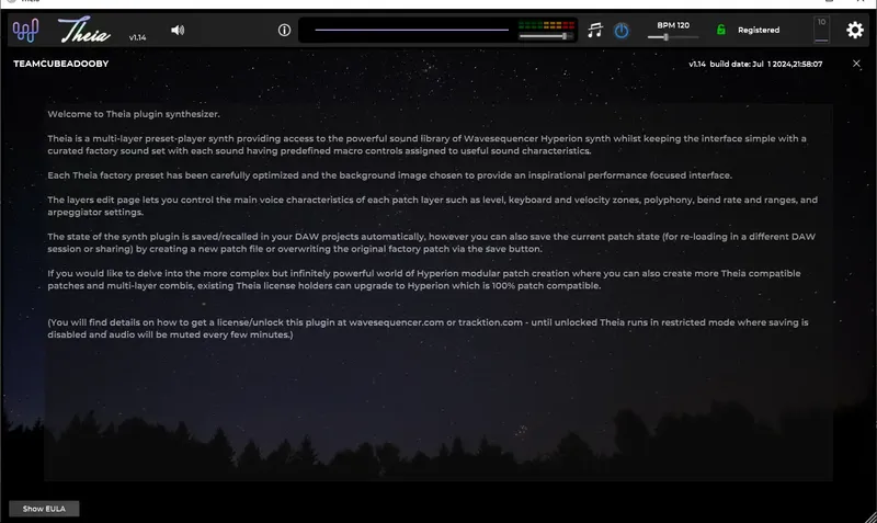 Установка Wavesequencer - Theia 1.14 STANDALONE, VSTi 3 (x64) RePack by TCD [En]