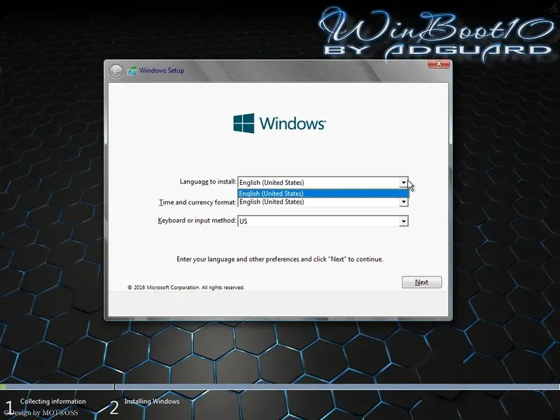 Установка WinBoot10-загрузчики (в одном ISO) v.16.10.16 by adguard (2016) Multi Русский