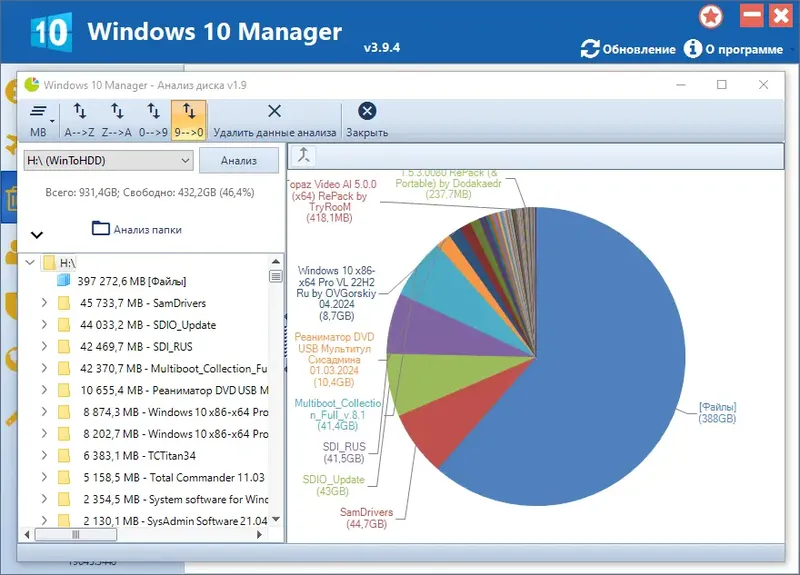 Установка Windows 10 Manager 3.9.4 Portable by FC Portables [Multi Ru]