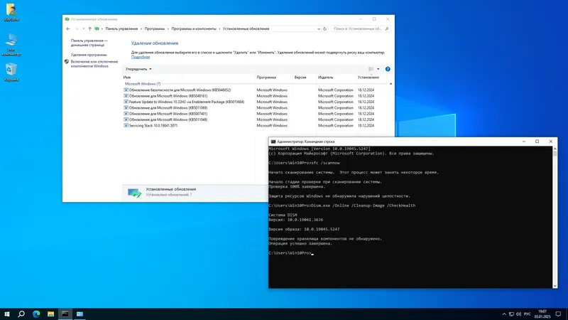 Установка Windows 10 Pro 22H2 19045.5247 x64 by SanLex [Lightweight] [Ru-En] (2025.01.03)