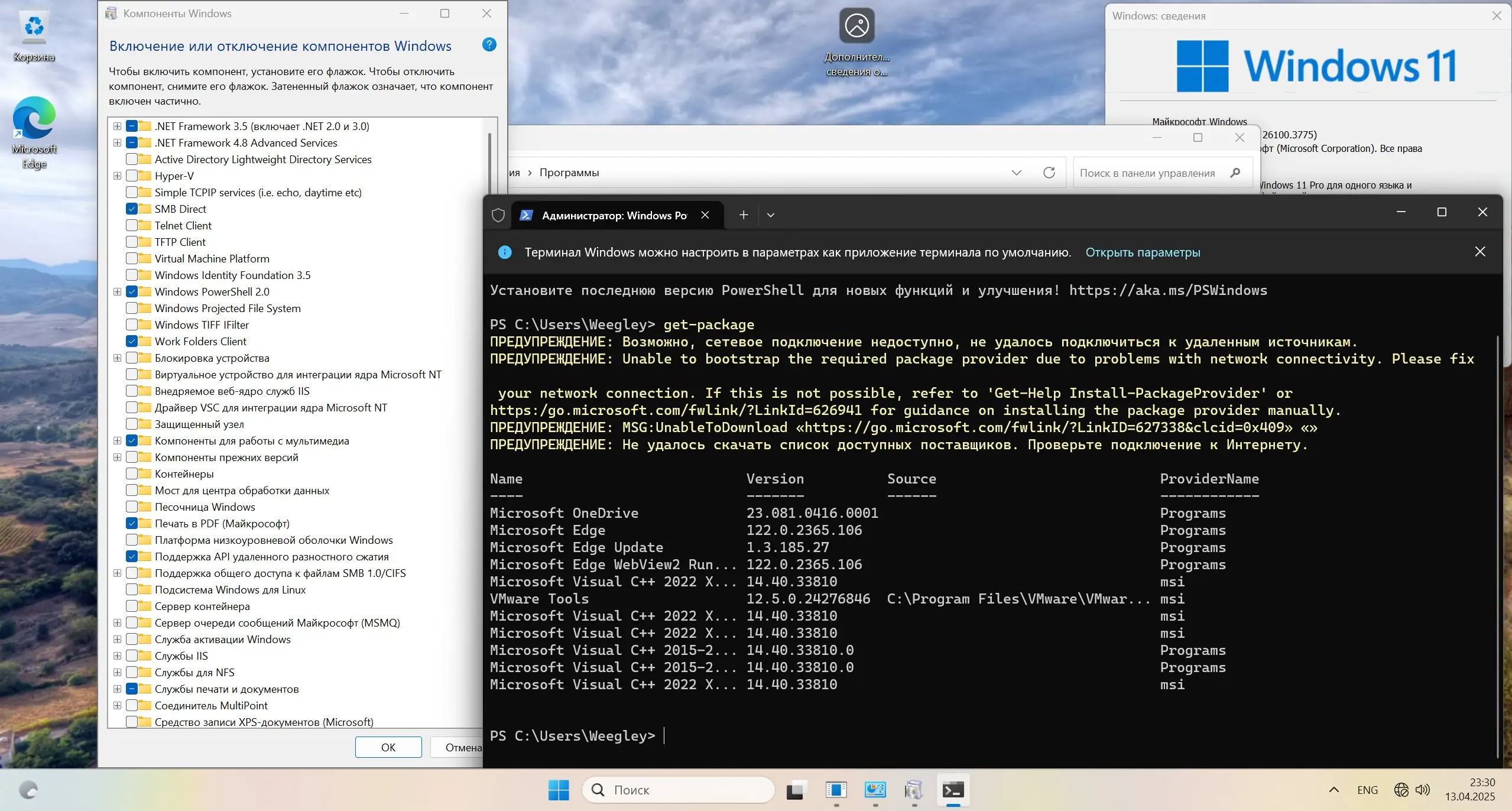 Установка Windows 11, 24H2 [26100.3775] 38in1 (x64) by adguard (v25.04.09) [Ru En]