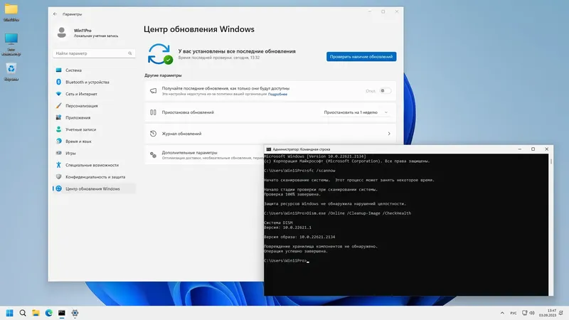 Установка Windows 11 Pro 22H2 22621.2134 x64 by SanLex [Lightweight] [En-Ru] (2023.09.03)
