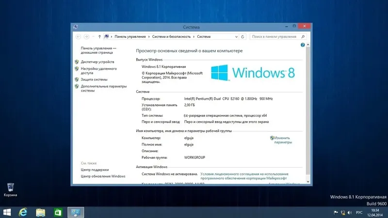 Установка Windows 8.1 Enterprise Elgujakviso Edition (x86 x64) (v12.04.14) [Ru]