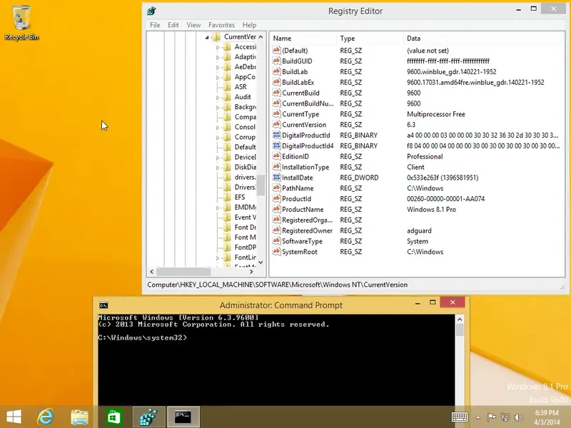Установка Windows 8.1 with Update - Оригинальные образы от Microsoft MSDN (2014) Английский
