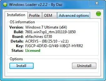 Установка Windows Loader 2.2.2 By DAZ + WAT Fix (2019) PC Portable by Daz