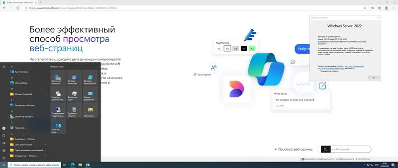 Установка Windows Server 2022 LTSC [10.0.20348.2655], Version 21H2 (Updated August 2024) - Оригинальные образы от Microsoft MSDN [Ru En]