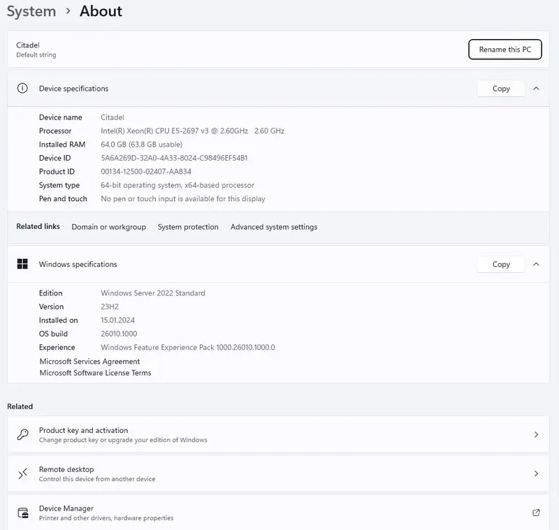 Установка Windows Server 2025 Beta builds 23H2 26010.1000 [EN] (Updated January 2024) 23H2 26010.1000 Prerelease 231201-1336 [En]