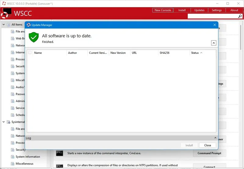 Установка WSCC (Windows System Control Center) 10.0.0.3 + Portable [En]