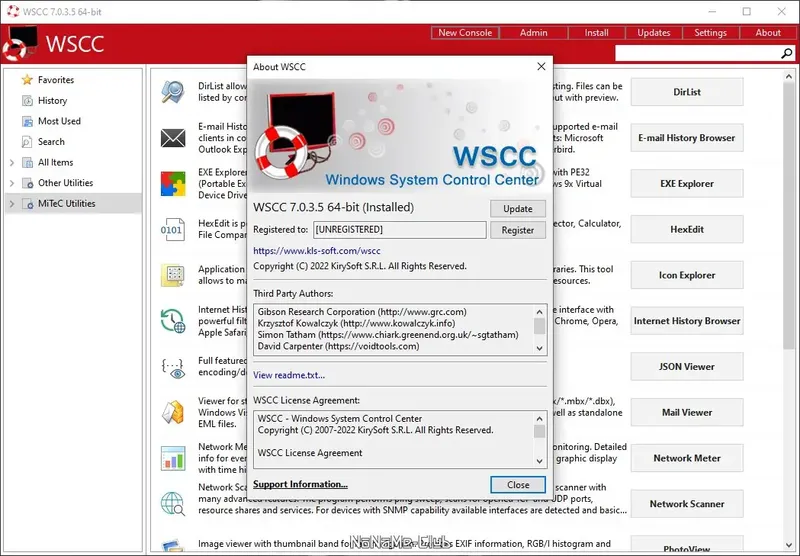 Установка WSCC (Windows System Control Center) 7.0.3.5 + Portable [En]