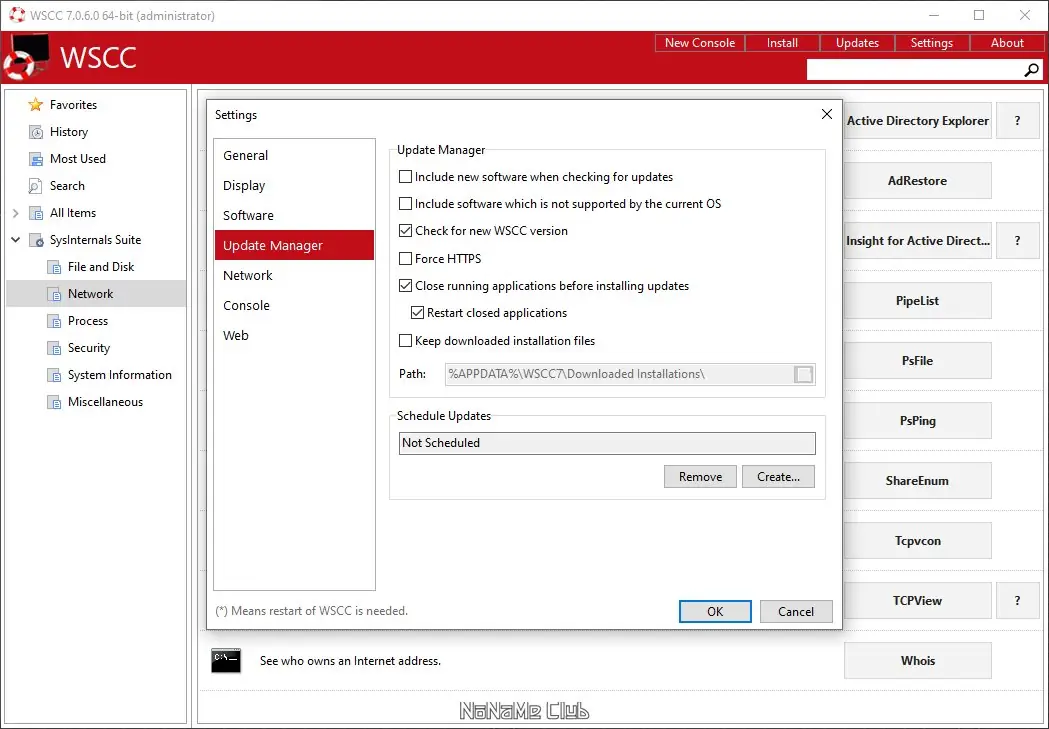 Установка WSCC (Windows System Control Center) 7.0.6.0 + Portable [En]