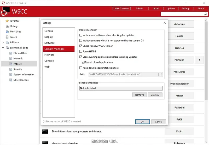 Установка WSCC (Windows System Control Center) 7.0.6.1 + Portable [En]