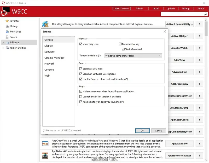 Установка WSCC (Windows System Control Center) 7.0.6.3 + Portable [En]
