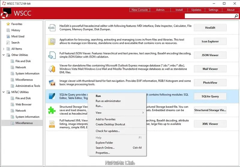 Установка WSCC (Windows System Control Center) 7.0.7.2 + Portable [En]