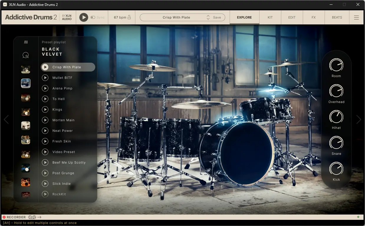 Установка XLN Audio - Addictive Drums 2 Complete 2.5.2.1 STANDALONE, VSTi, VSTi 3, AAX (x64) [En]