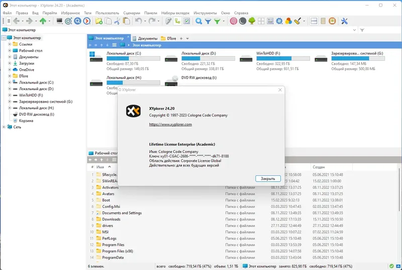 Установка XYplorer 24.20.0000 RePack (& Portable) by elchupacabra [Multi Ru]